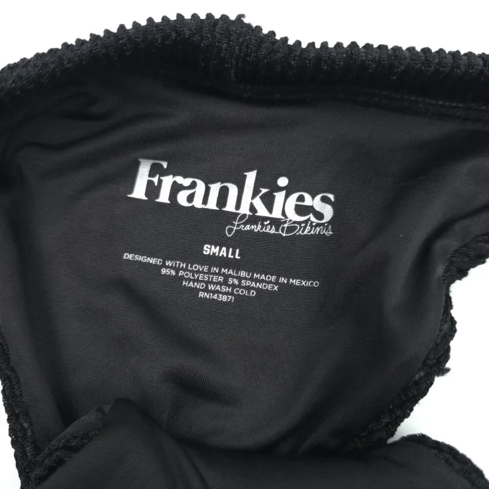 NEW Frankies Bikinis Ribbed Knit Bikini Bottom 90s Y2k Minimal Clean Girl Resort